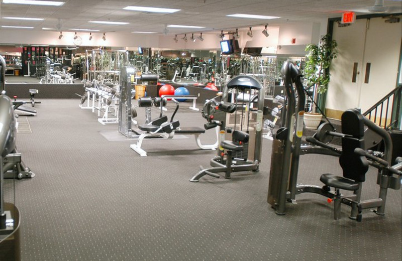 Fitness center at Olympia Resort.