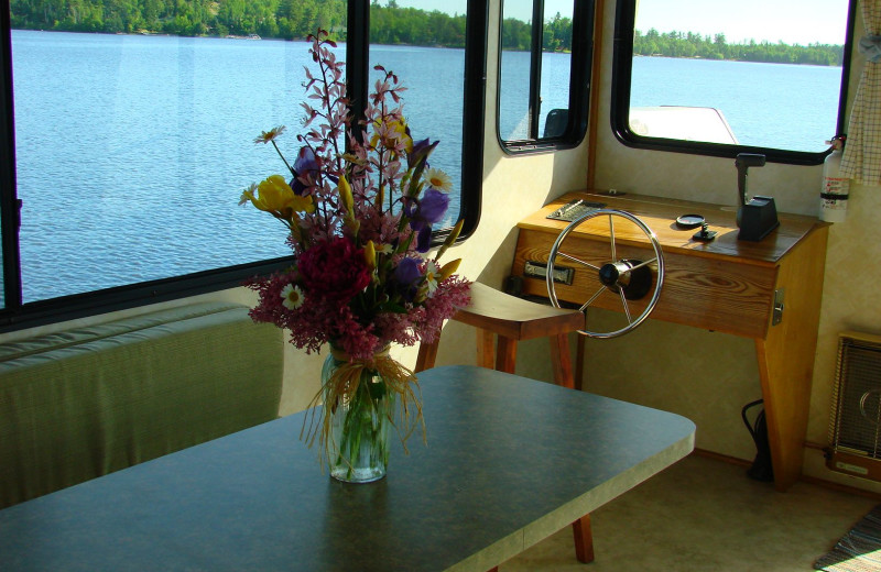 Houseboat interior at Voyagaire Lodge and Houseboats.