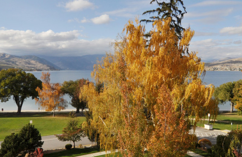 View of grounds at Lakeside Lodge & Suites.