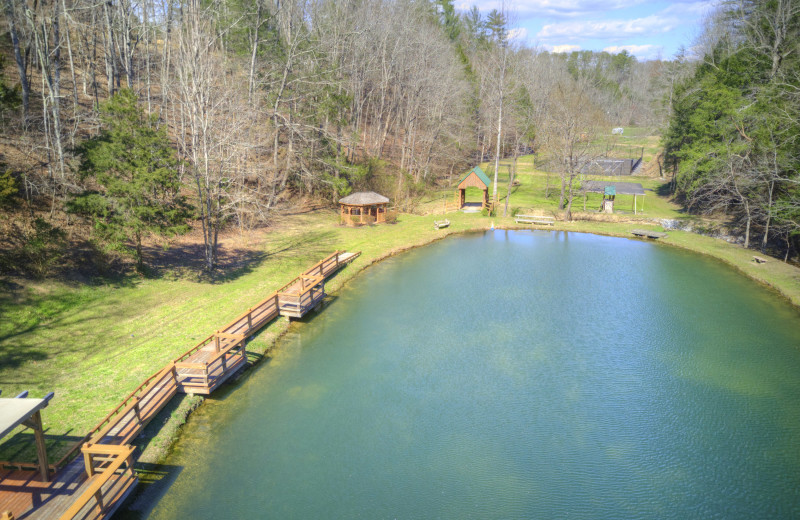 Lake view at Little Valley Mountain Resort.