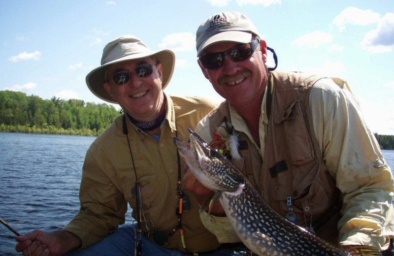 Fishing at Moose Track Adventures Resort.