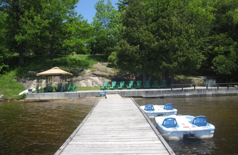 The beach at Cedarwood on Lake Muskoka.