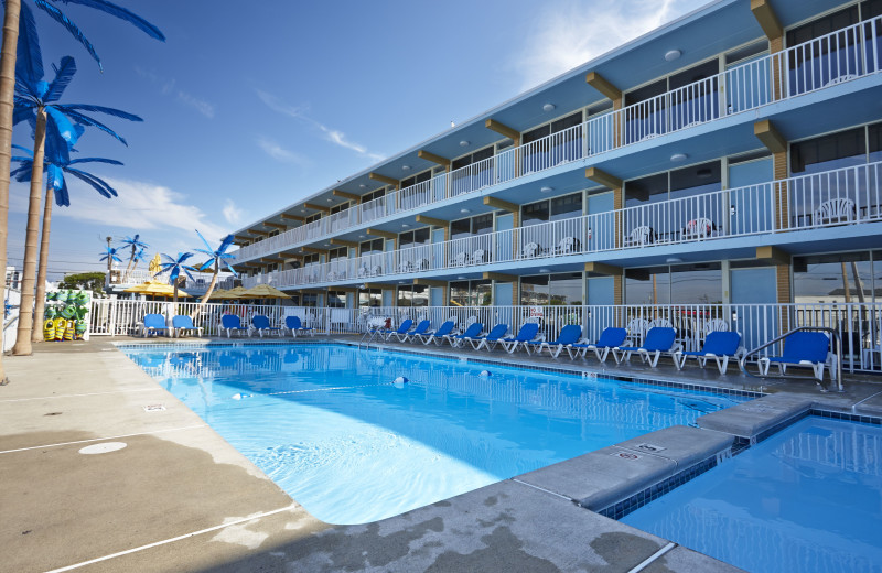 Outdoor pool at Blue Palms Resort.