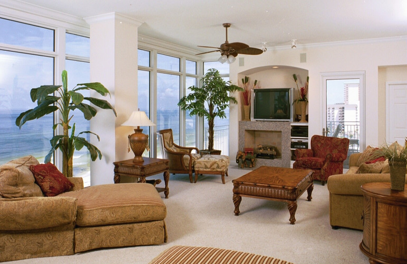 Guest living room at Sterling Resorts.