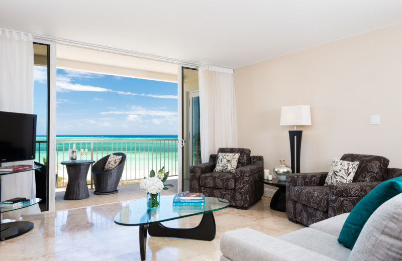 Guest living room at East Bay Resort.