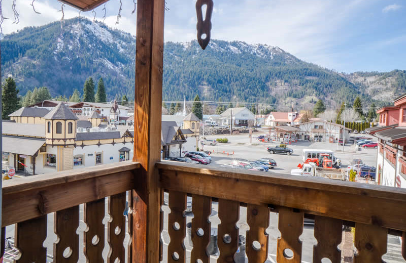 Balcony view at Obertal Inn.
