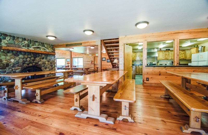 Cabin interior at Mountain Springs Lodge.