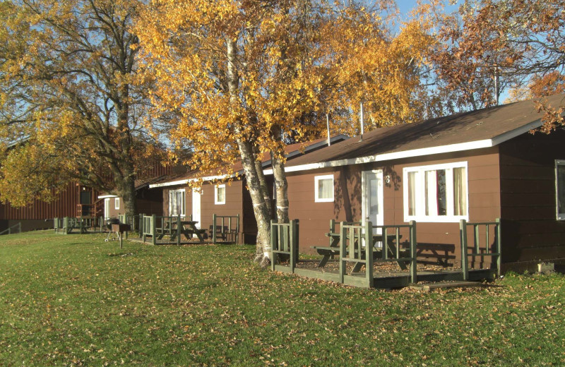 Cabin exterior at Sportsman's Lodge.
