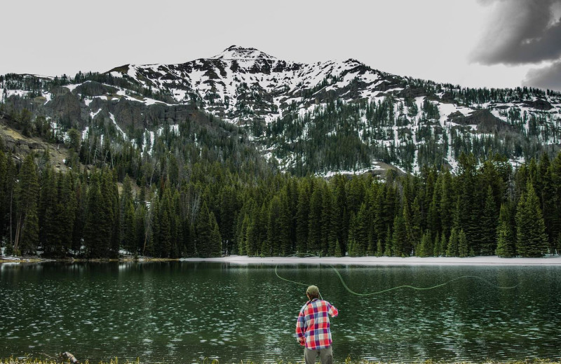 Fishing at 320 Guest Ranch.