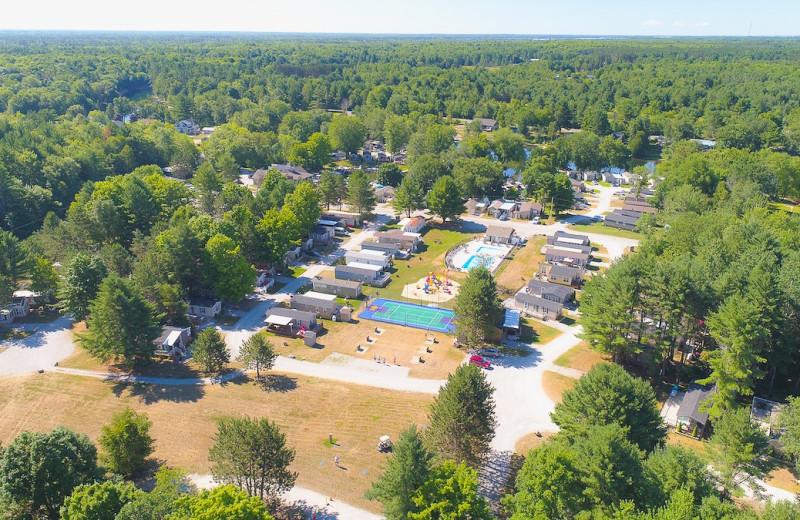 Aerial view of Great Blue Resorts- Shamrock Bay Resort.