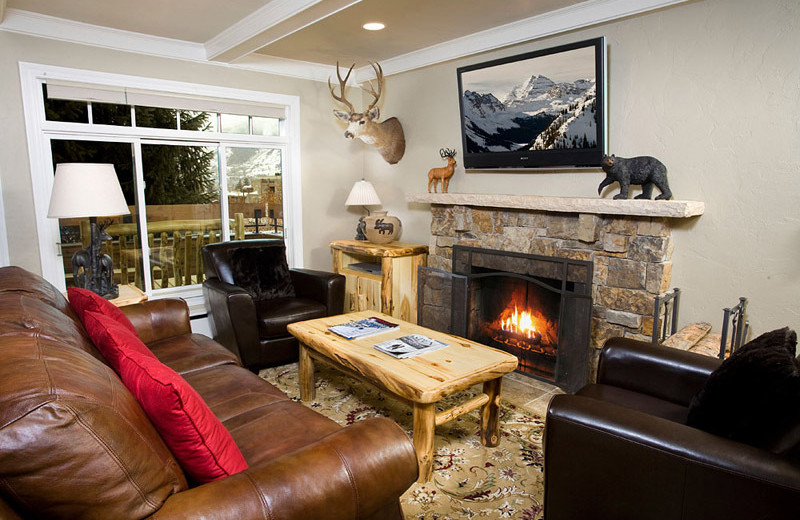 Rental living room at Frias Properties of Aspen.