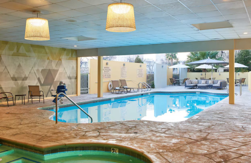 Indoor pool at DoubleTree by Hilton Hotel Fresno Convention Center.