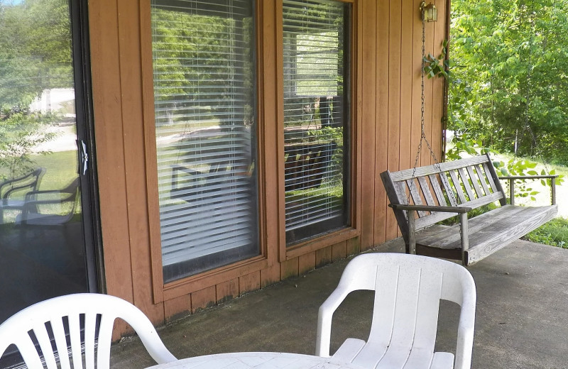 Cabin exterior at Runaway II Resort and Campground.