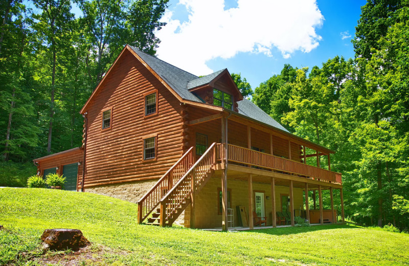 Rental exterior at Cut Above Cabins.