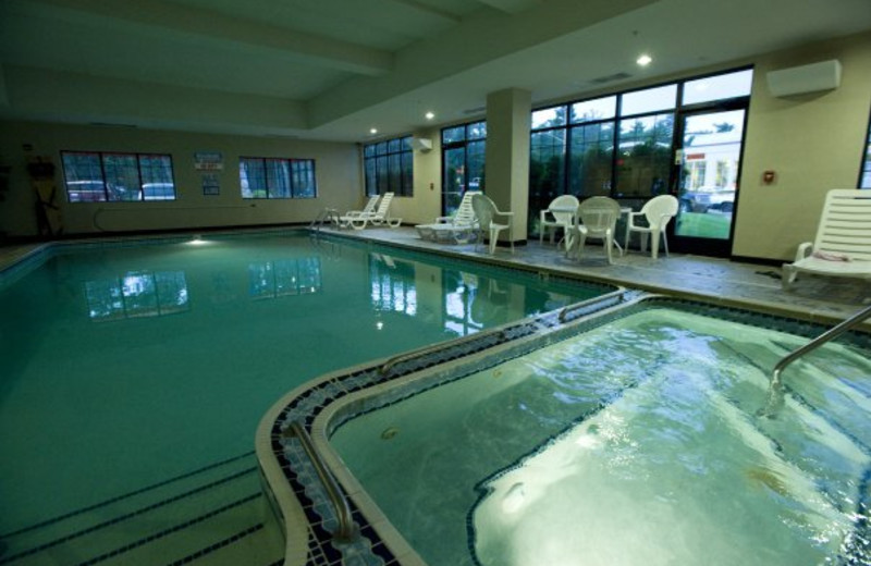 Indoor pool at ParkShore Resort.