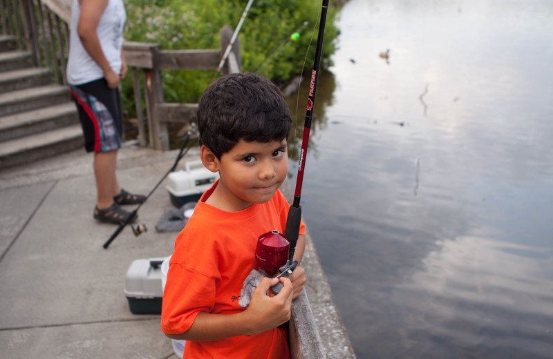 Fishing on the lake near Lambuth Inn.