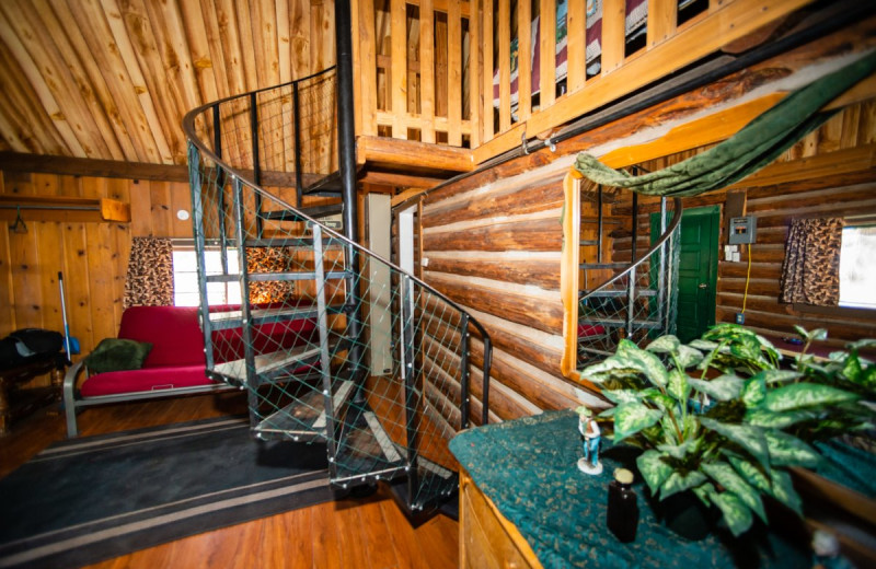 Cabin interior at North Shore Lodge & Resort.