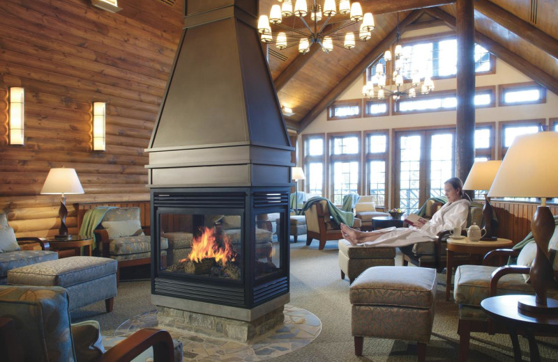 Spa lobby at Fairmont Le Chateau Montebello.