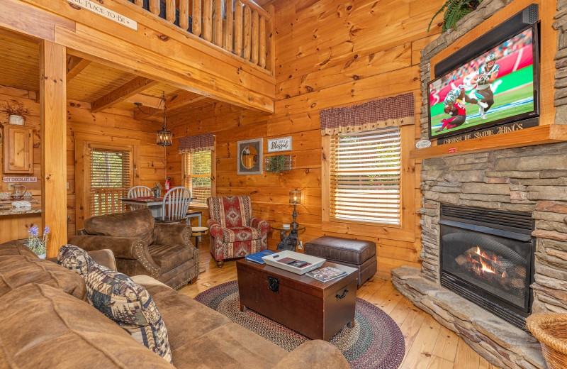 Living room at American Patriot Getaways - Livin' Simple.