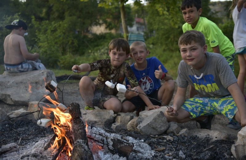 Campfire at Mo-Ranch.