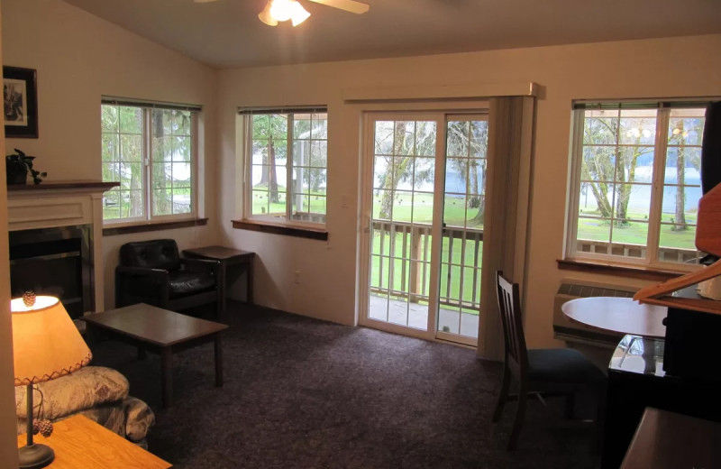 Suite living room at Rain Forest Resort Village.