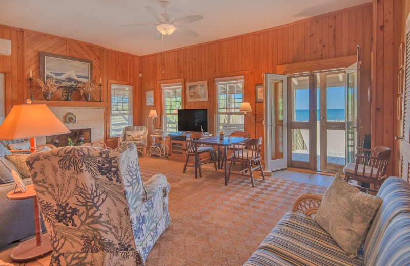 Rental living room at Joe Lamb Jr. & Associates Vacation Rentals.