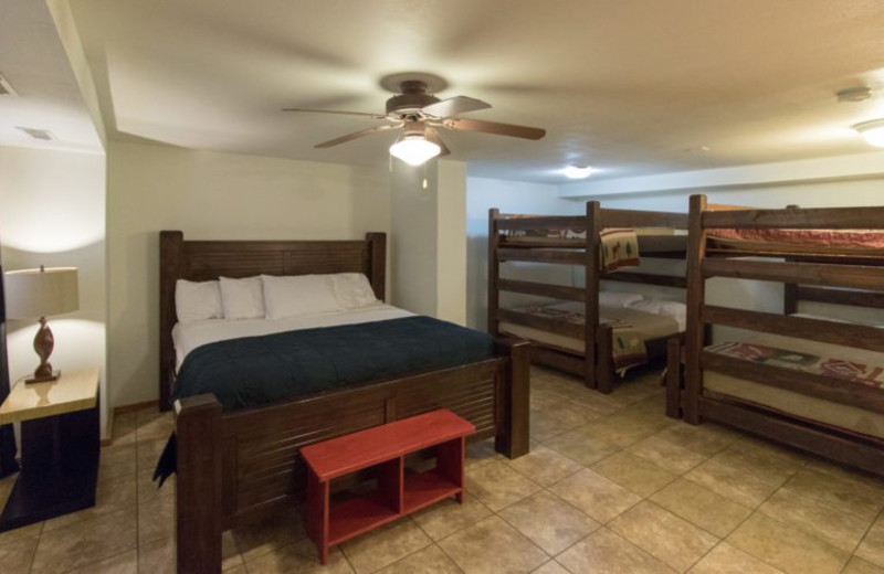 Guest bedroom at Warrens Lodging.