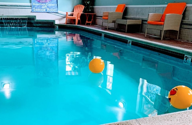 Indoor pool at Camden Riverhouse Hotel.