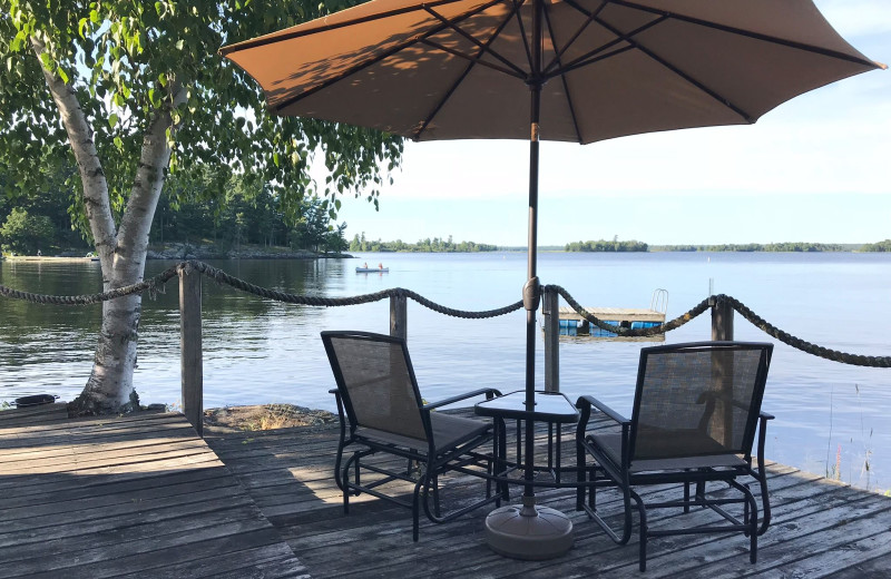 Dock view at Grandview of Lake Kabetogama.