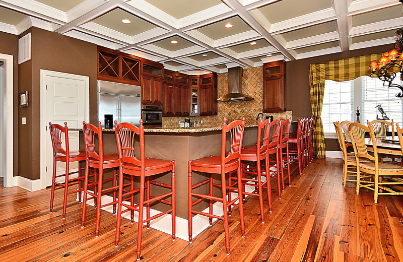 Rental kitchen at Sea Star Realty.