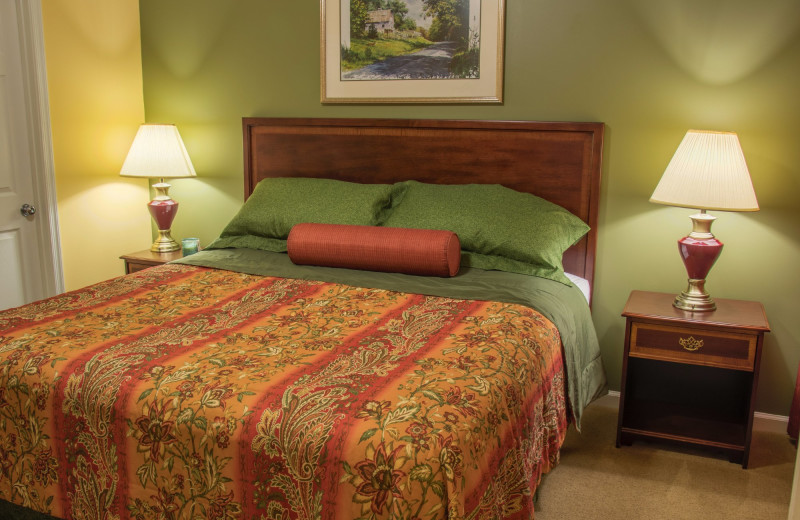 Guest bedroom at Massanutten Resort.