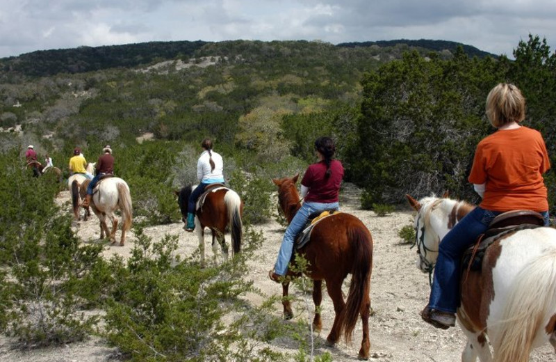 Horseback riding at Rancho Cortez.