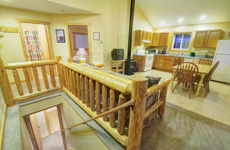 Our two bedroom cabins each have their own complete kitchen and BBQ grill in case you want to skip the restaurant for the night and do a little cooking yourself