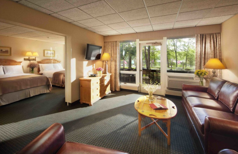 Guest suite at Woodloch Resort.