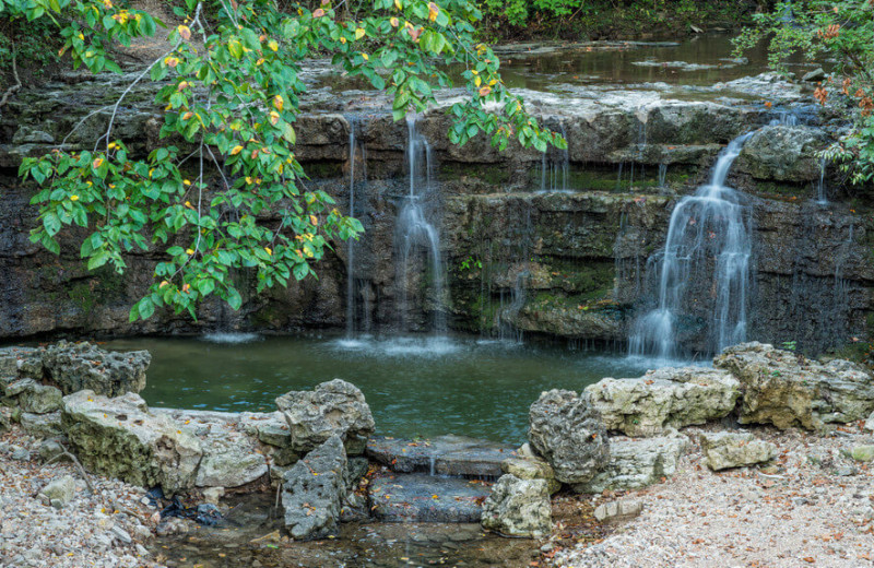 Waterfall at Westgate Branson Woods Resort.