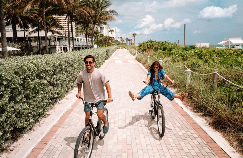 Bike rental at Eden Roc Miami Beach.