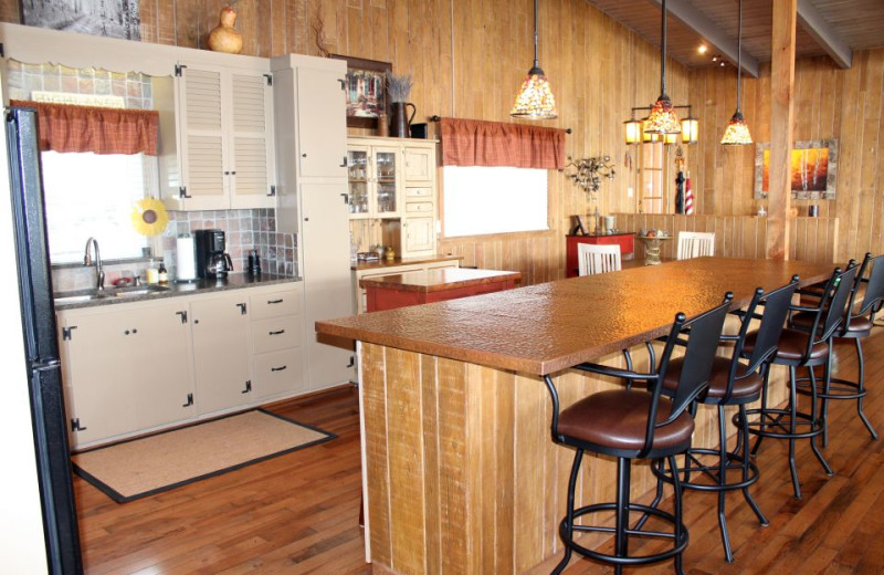 Rental kitchen at Chambers Realty & Vacation Rentals.