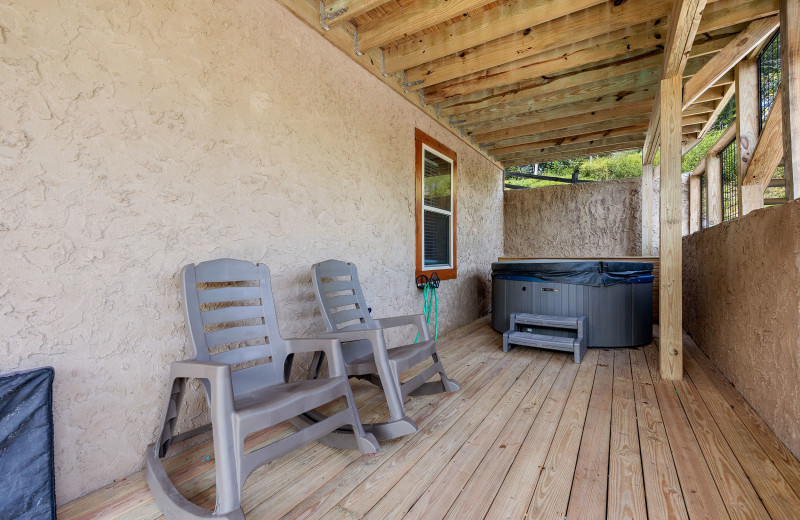 Deck at American Patriot Getaways - High Country.