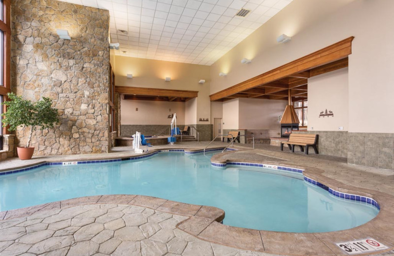 Indoor pool at Grand Timber Lodge.