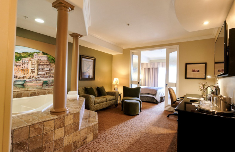 Guest room at La Bellasera Hotel