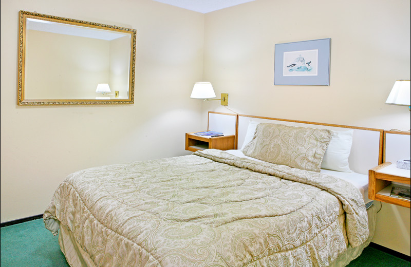 Guest bedroom at Ocean Crest Resort.