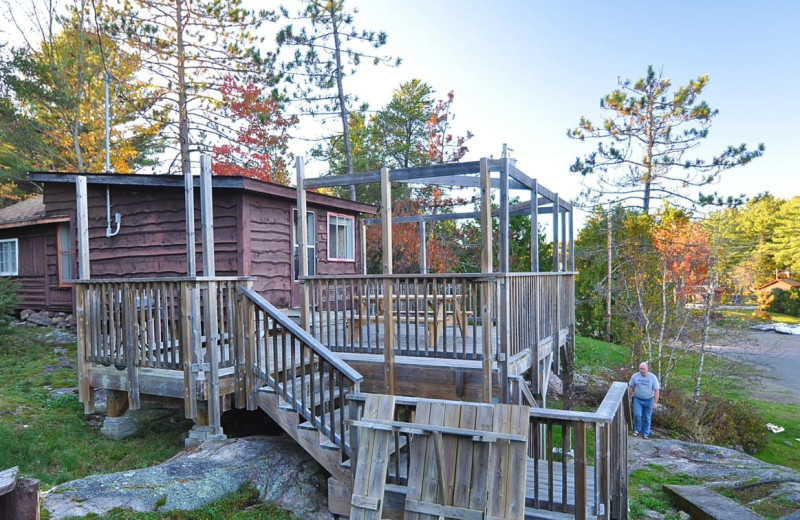 Cabin exterior at Wolseley Lodge.