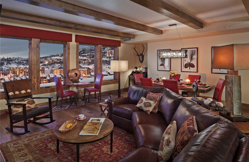 Rental living room at Edgemont Condominiums.