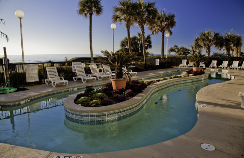 Outdoor pool at Grande Shores Ocean Resort.