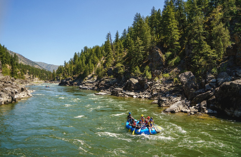 Rafting at The Resort at Paws Up.