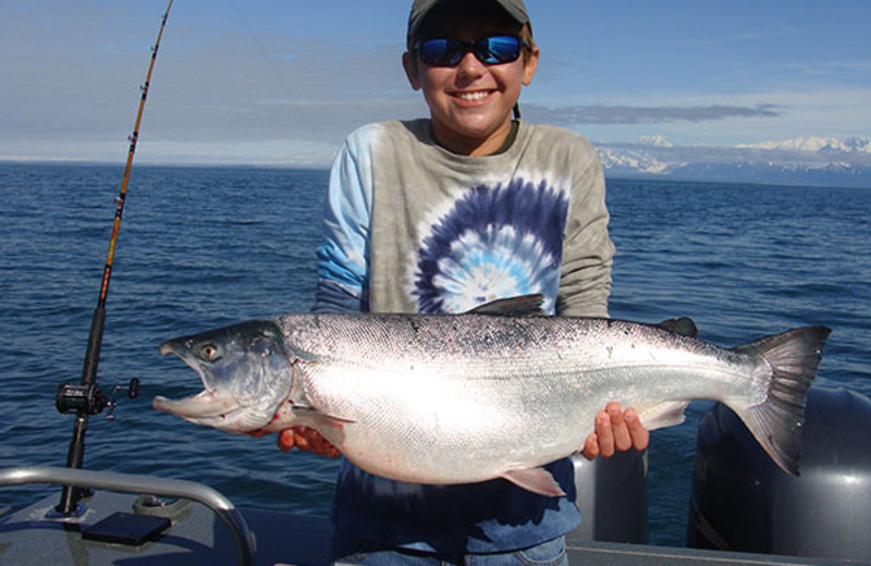 Fishing at Glacier Bear Lodge.