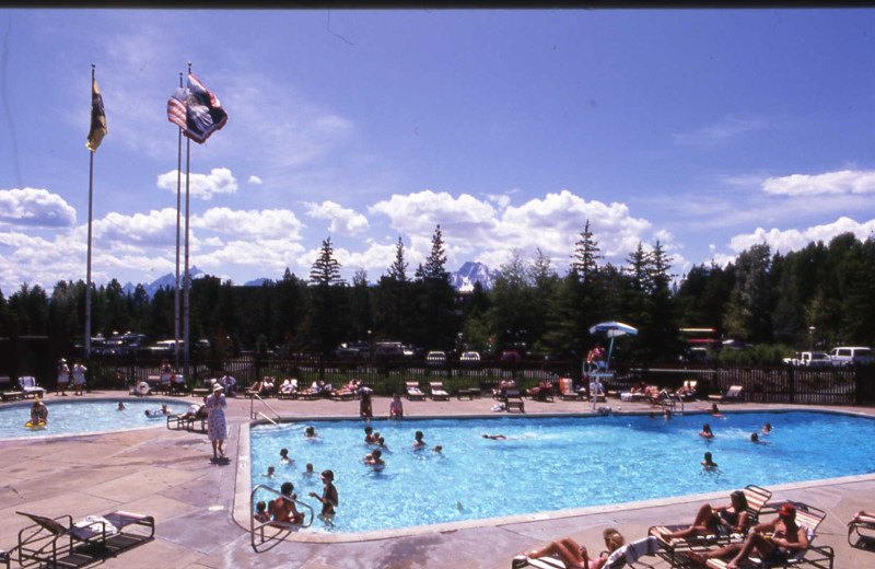 Outdoor pool at Jackson Lake Lodge.