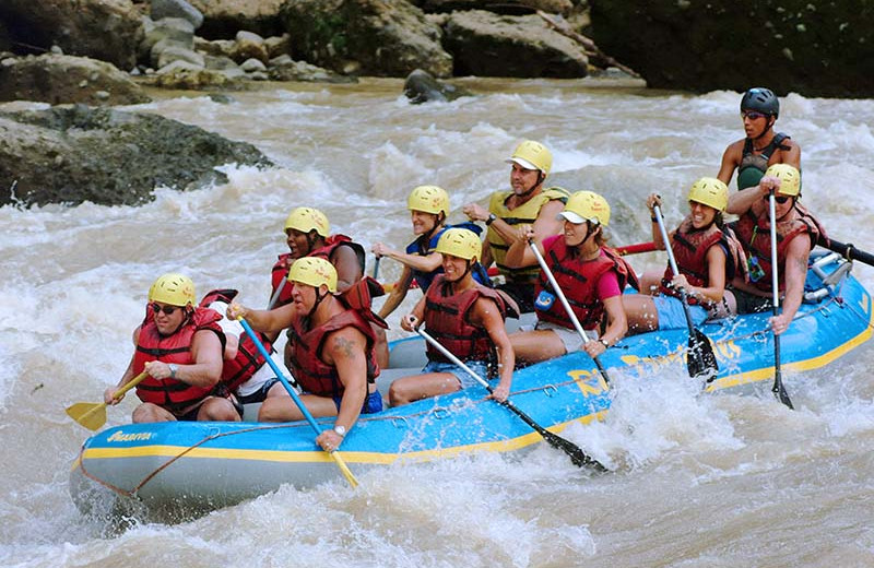 Rapids rafting at Northwoods Inn.