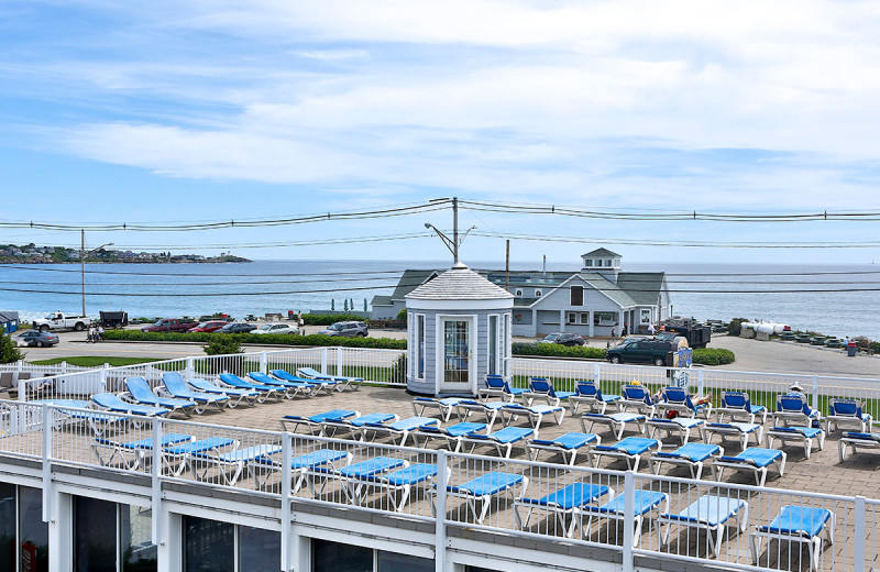 Beach chairs at Anchorage Inn.