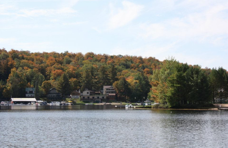 The lake at Water's Edge Inn & Conference Center.